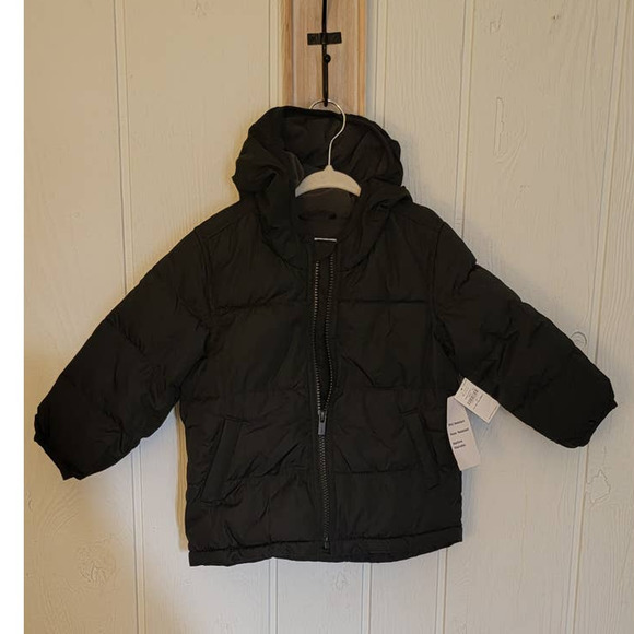 NEW! Toddler Puffer Coat - Old Navy - 2T Black - Picture 2 of 5